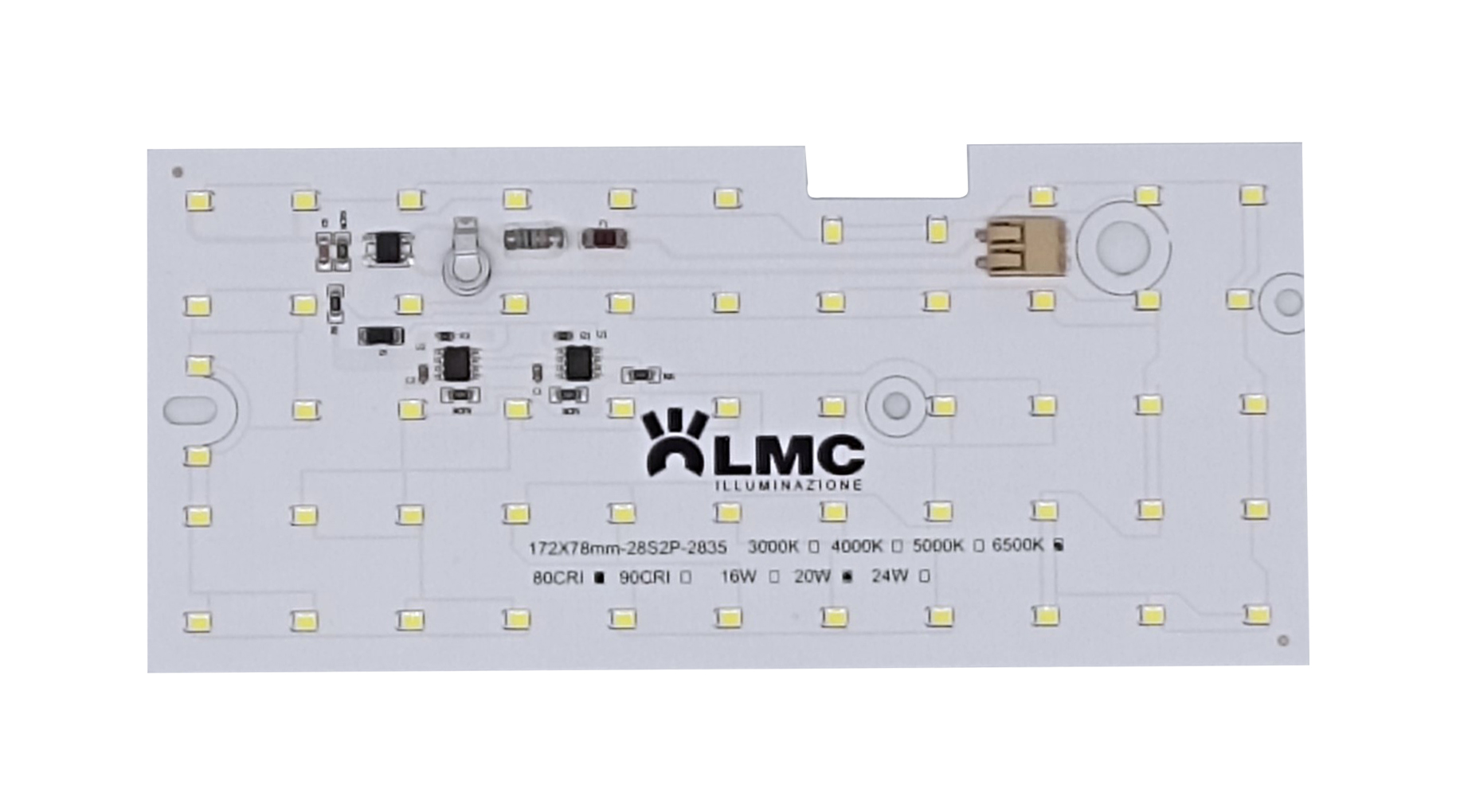 SCHEDA LED RETTANGOLARE 20W/2400Lm